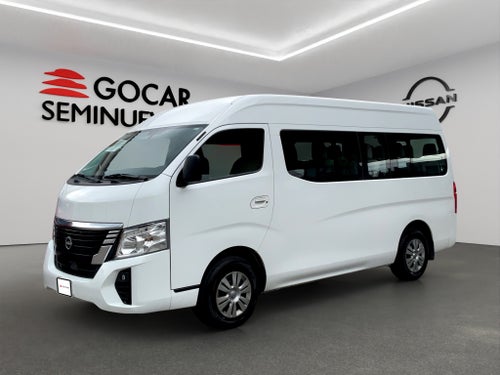 2023 Nissan Urvan Pasajeros 4 pts. Amplia, TM5, a/ac., desem. tras., 14 pas.