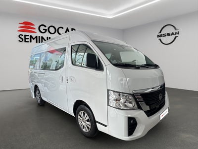 2023 Nissan Urvan Pasajeros 4 pts. Amplia, TM5, a/ac., desem. tras., 14 pas.