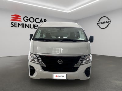 2023 Nissan Urvan Pasajeros 4 pts. Amplia, TM5, a/ac., desem. tras., 14 pas.